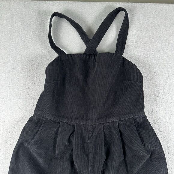 Free‎ People Overalls Women’s Small Black Corduroy Pleated Pockets Tie Strap - Picture 2 of 16